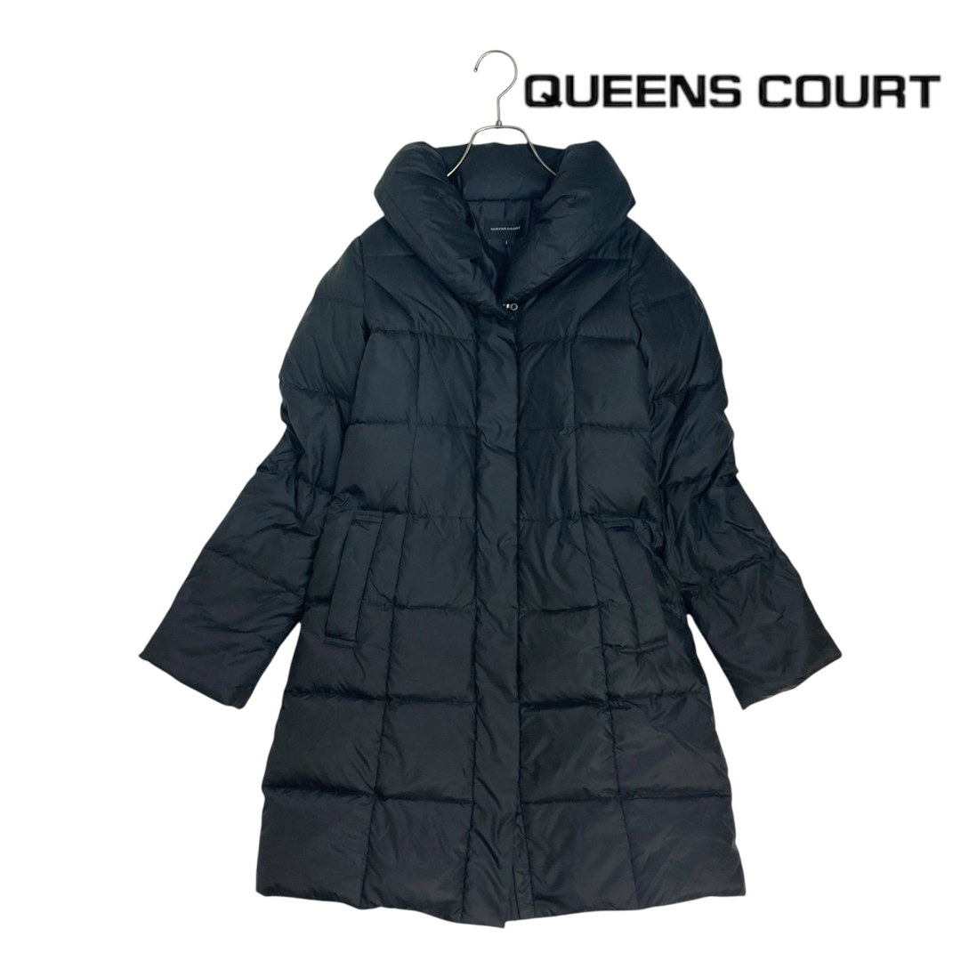 QUEENS COURT - 11T296☆ QUEENS COURT ダウンコート アウター 秋冬 防寒 S
