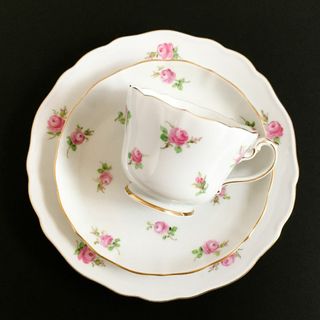 マイセン 金彩 小花散らし文 コーヒーカップ＆ソーサー、ケーキ