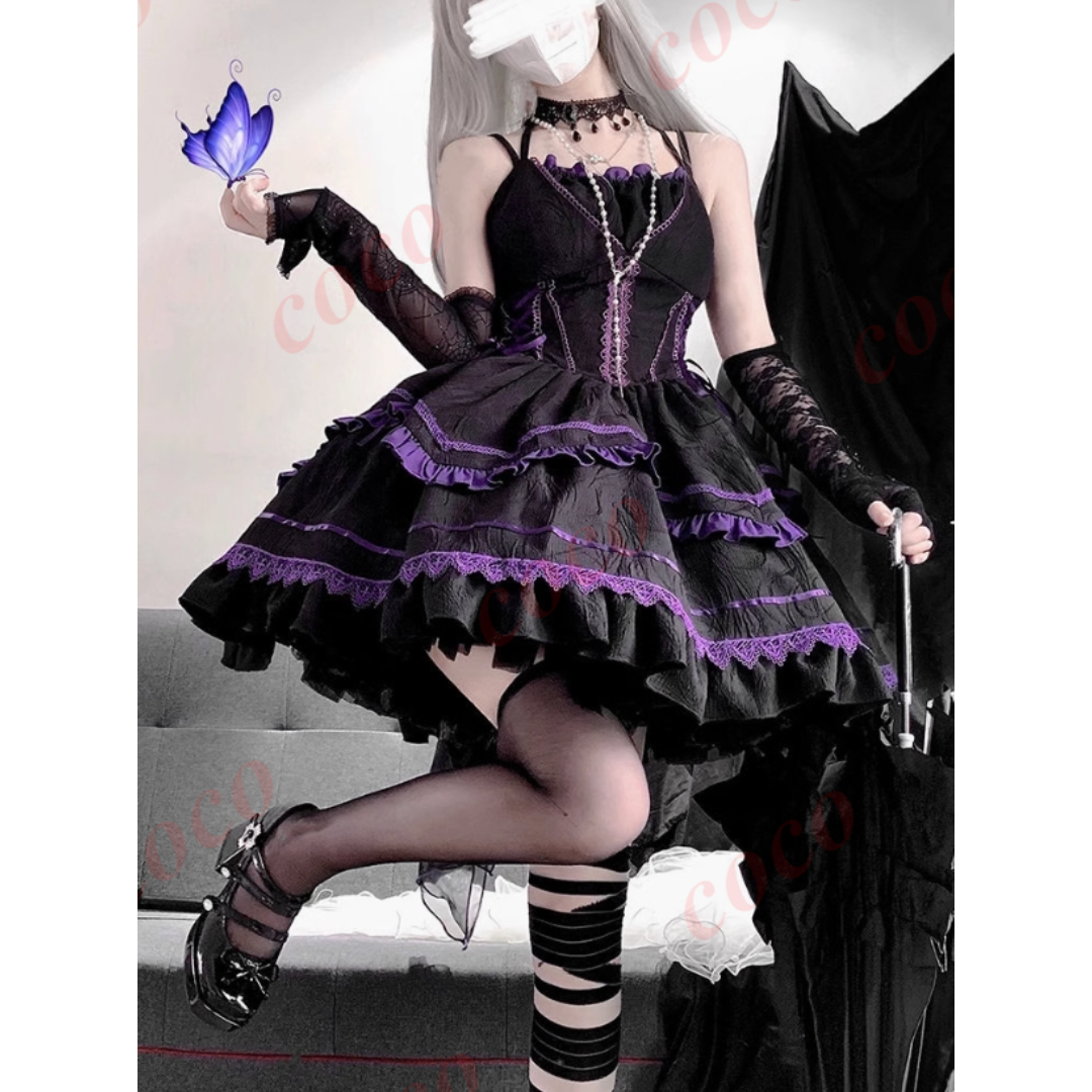 オリジナル lolita 日常ゴシック暗黒系ロリータJSKワンピース　L359＃ オリジナル lolita 日常ゴシック暗黒系ロリータJSKワンピース