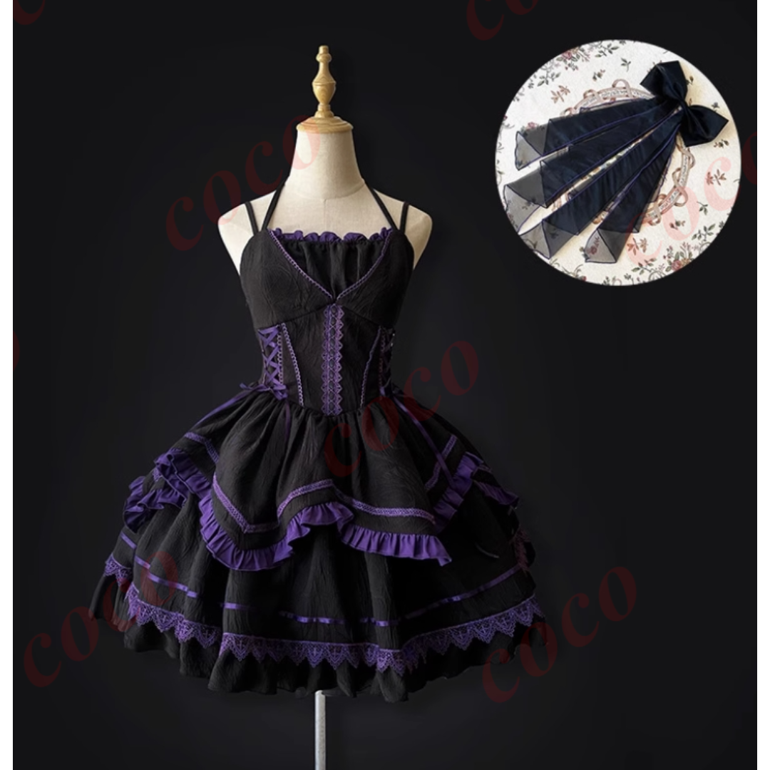 レディース 福袋 (セール) -ファッション通販 オリジナル L359＃ 日常ゴシック暗黒系ロリータJSKワンピース lolita 衣装