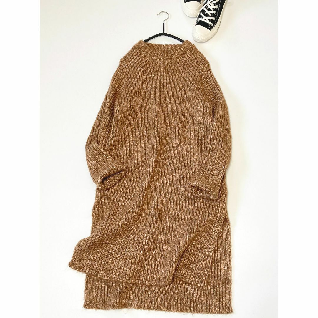 JOURNAL STANDARD - 新品　JOURNAL STANDARD　キャメル　ラメリブチュニックワンピース