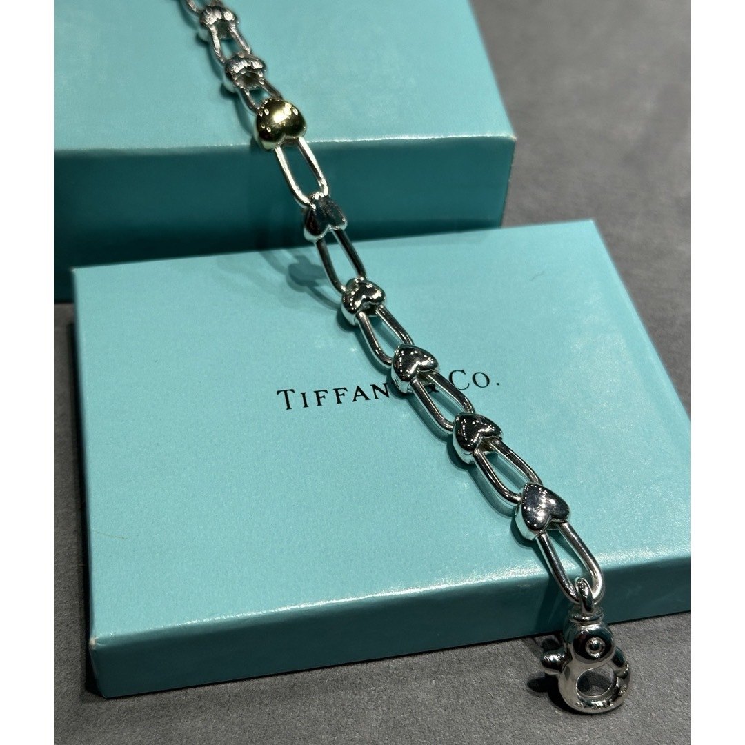 Tiffany & Co. - Tiffany&Co.ティファニー925/750ハートロック Tiffany & Co. - Tiffany&Co.ティファニー925/750ハートロック