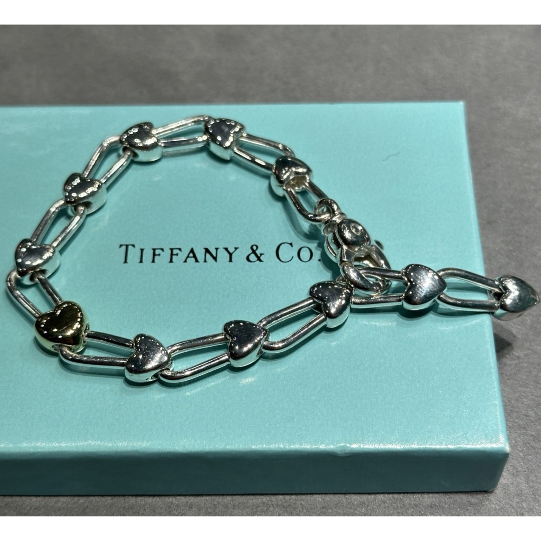 Tiffany&Co.ティファニー925/750ハートロック ブレスレット Tiffany&Co.ティファニー925/750ハートロック ブレスレット