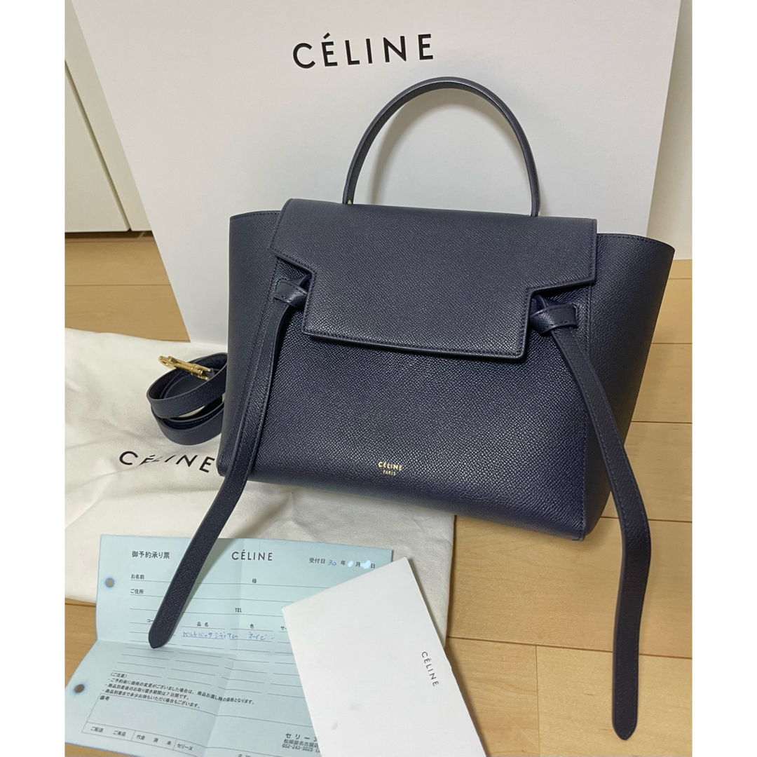 CELINE - 国内正規品 CELINE ベルトバッグマイクロ ネイビー CELINE - 国内正規品 CELINE ベルトバッグマイクロ ネイビー