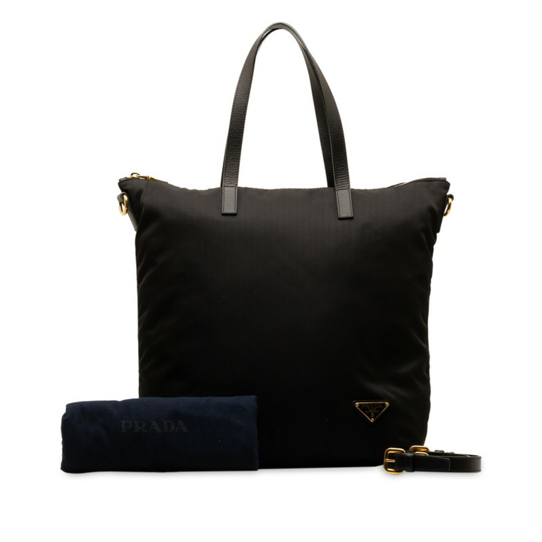 PRADA - プラダ 三角ロゴプレート トートバッグ ショルダーバッグ 2WAY BR4696 ナイロン サフィアーノレザー レディース PRADA 【222-47581】