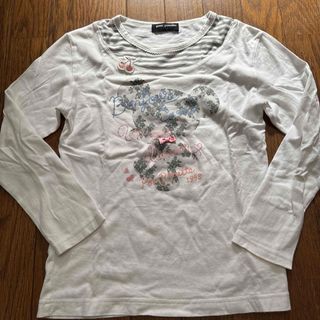 メゾピアノジュニア(mezzo piano junior)のナルミヤ ポンポネットジュニア レースくまロンT sizeS 140cm(Tシャツ/カットソー)
