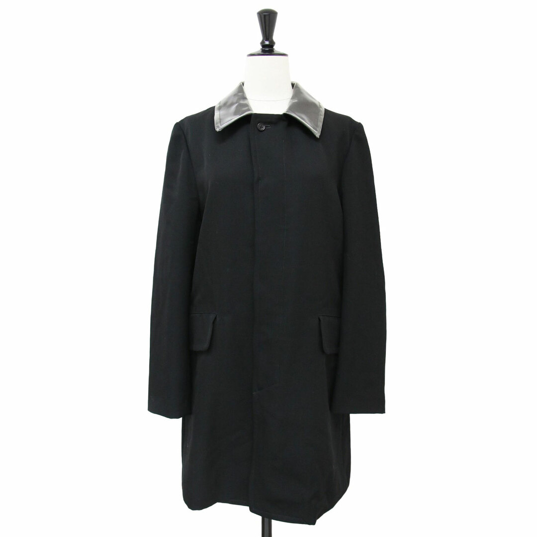 COMME des GARCONS - COMME des GARCONS コムデギャルソン コート ブラック 黒 サイズ:S NOIR 塩化ビニール ウール コンビ ステンカラー コート / ノアール ミドル丈 長袖 日本製 アウター ジャケット 上着【レディース】【中古】の通販 by ブランド古着のBEEGLE by COMME des GARCONS - COMME des GARCONS コムデギャルソン コート ブラック 黒 サイズ:S NOIR 塩化ビニール ウール コンビ ステンカラー コート / ノアール ミドル丈 長袖 日本製 アウター ジャケット 上着【レディース】【中古】の通販 by ブランド古着のBEEGLE by