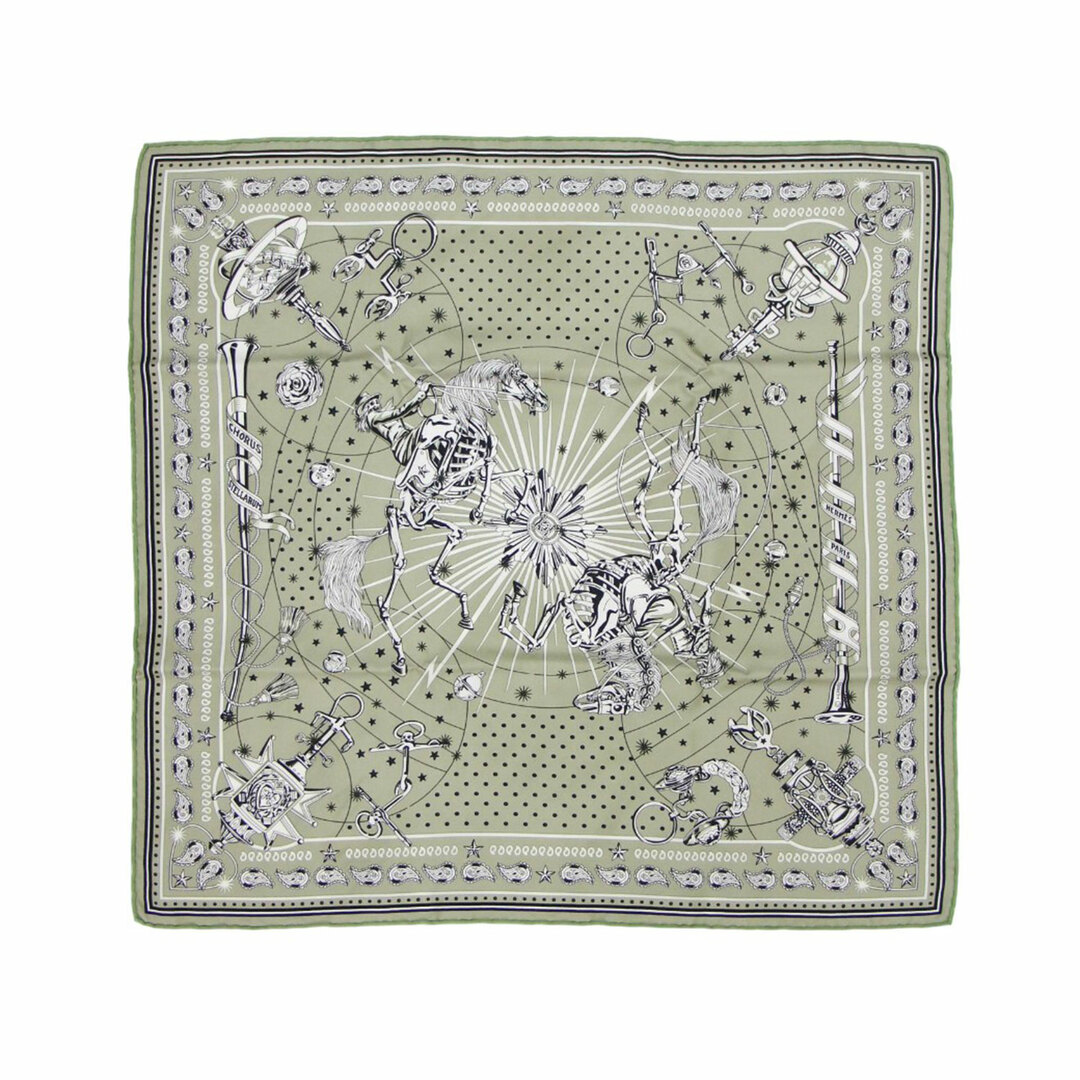 美品 HERMES エルメス シルク バンダナ 55 コーラス ステラルム 美品 HERMES エルメス シルク バンダナ 55 コーラス ステラルム