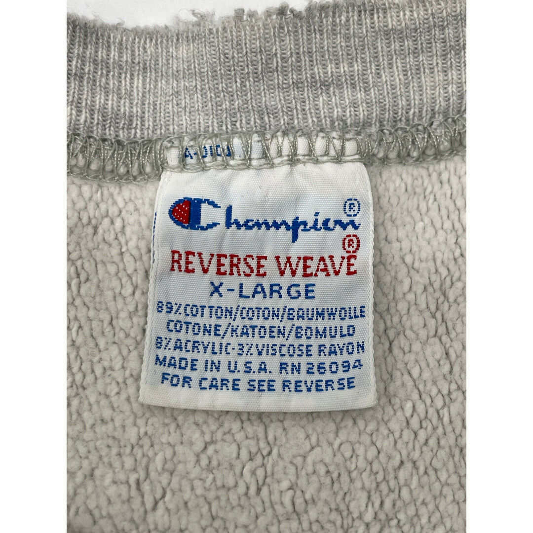 チャンピオン グレー 90年代 トリコ刺繍タグ リバースウィーブ チャンピオン グレー 90年代 トリコ刺繍タグ リバースウィーブ