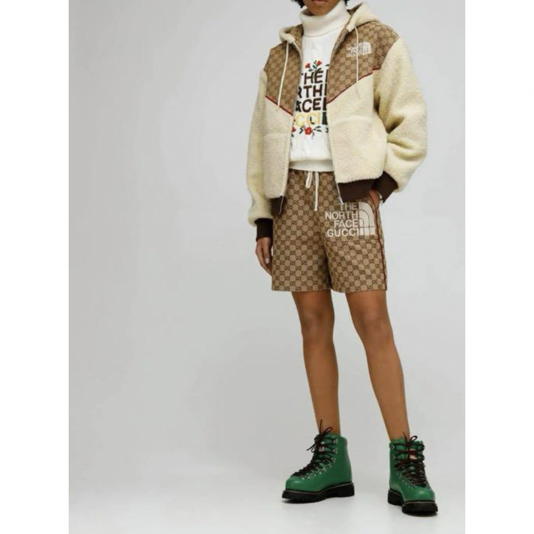 GUCCI - THE NORTH FACE x GUCCI フリースボアジャケット Sの GUCCI - THE NORTH FACE x GUCCI フリースボアジャケット Sの
