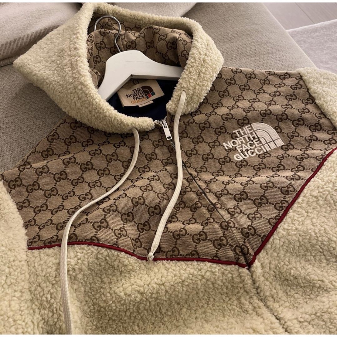 GUCCI - THE NORTH FACE x GUCCI フリースボアジャケット Sの GUCCI - THE NORTH FACE x GUCCI フリースボアジャケット Sの