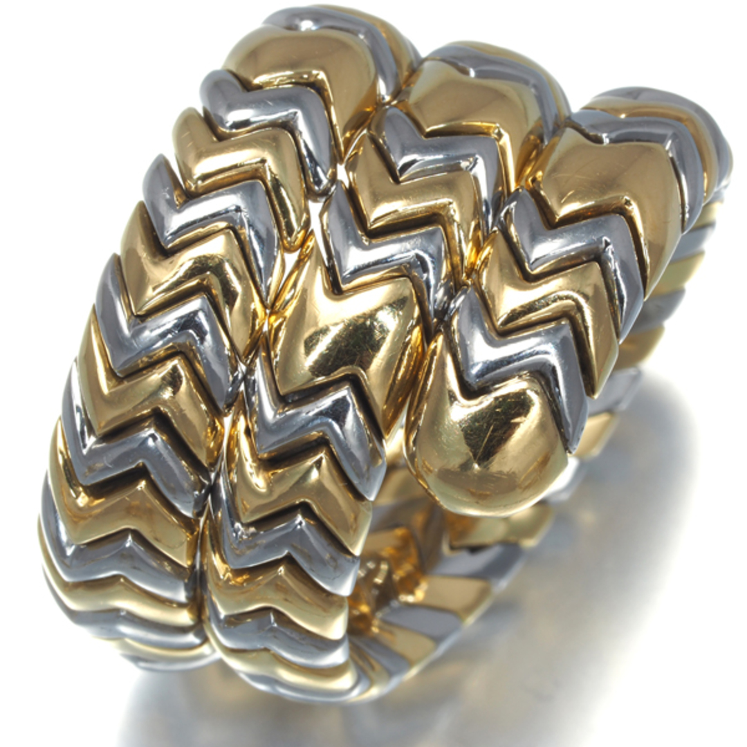 BVLGARI - ブルガリ リング スピガ 14号 K18YG/SS 限界値下げ品 BVLGARI - ブルガリ リング スピガ 14号 K18YG/SS 限界値下げ品