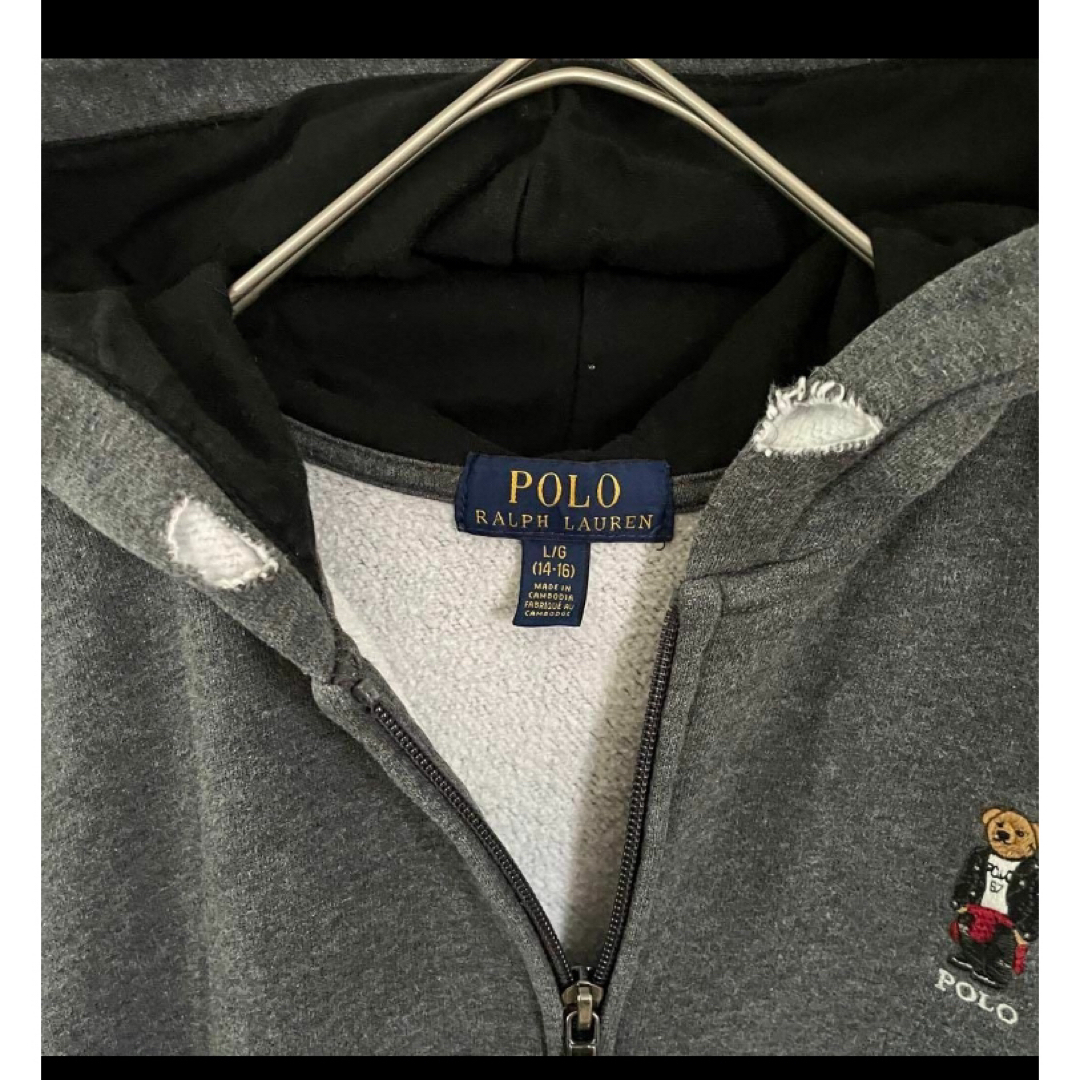 POLO RALPH LAUREN - ラルフローレン ポロベア ジップ パーカー POLO RALPH LAUREN - ラルフローレン ポロベア ジップ パーカー