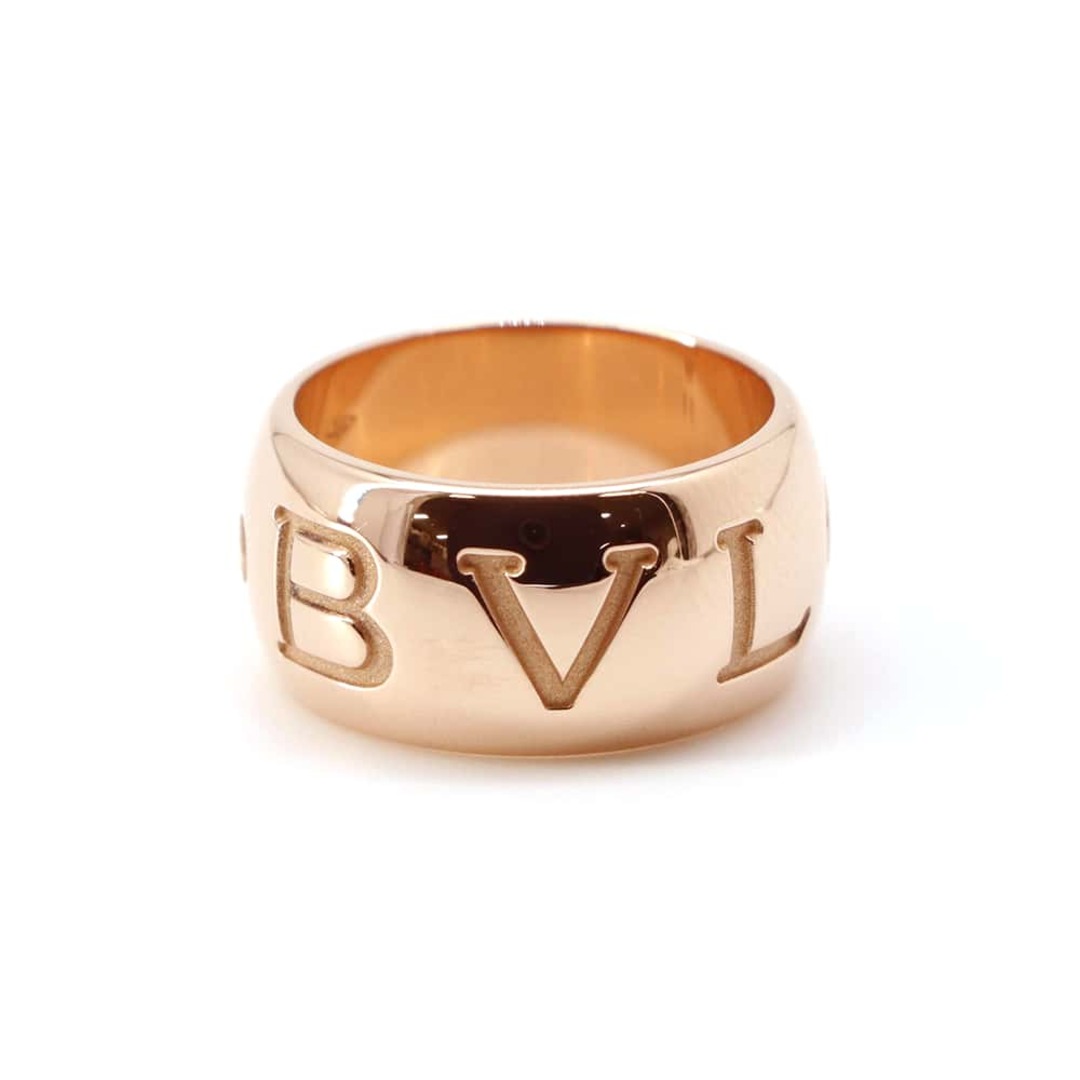 BVLGARI - ブルガリ リング モノロゴ K18PGピンクゴールド リングサイズ50 BVLGARI 指輪