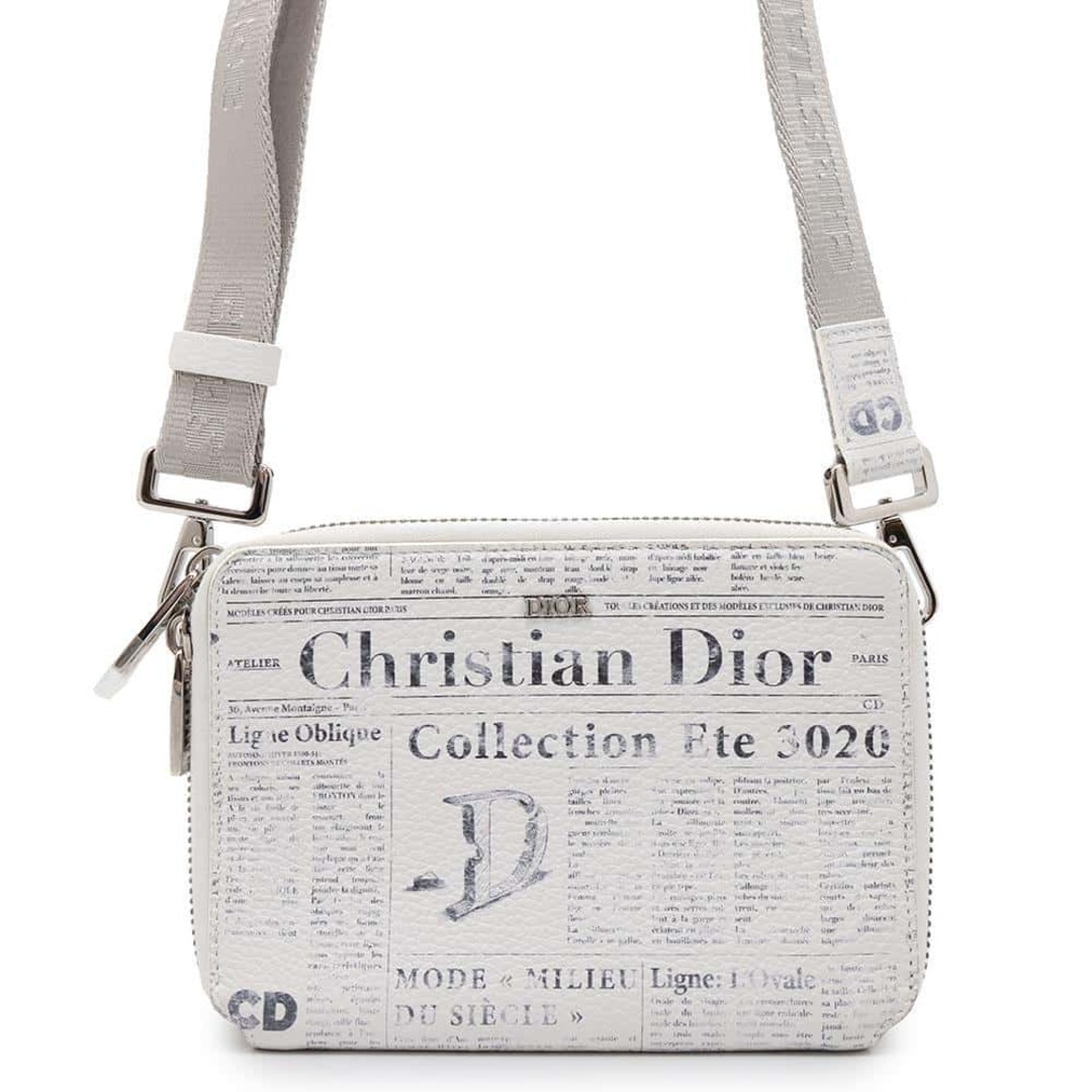 Dior - クリスチャン・ディオール ショルダーバッグ ダニエル・アーシャムコラボ ニュースペーパー Christian Dior 白