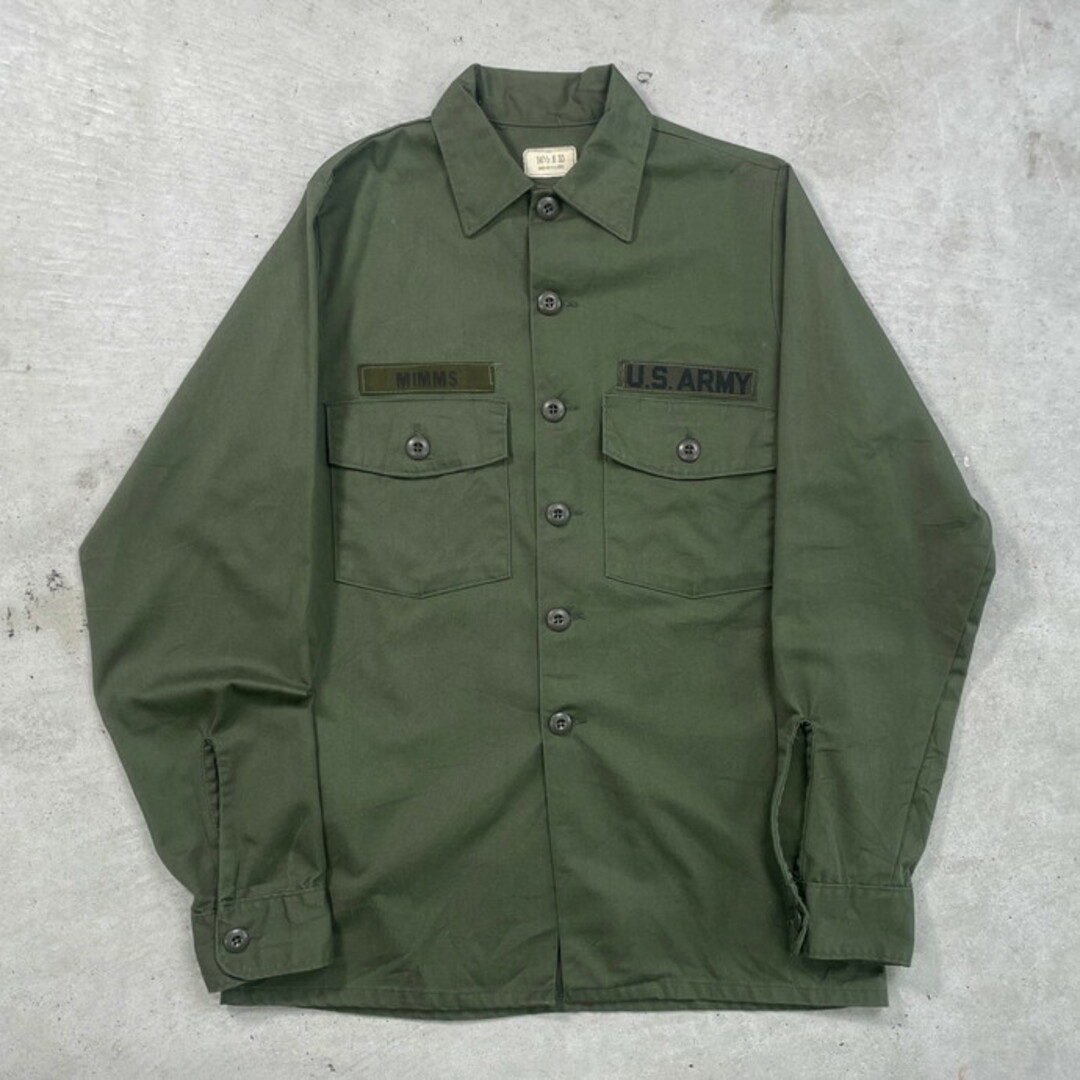 81年納品 米軍実品 U.S.ARMY OG-507 ユーティリティシャツ 81年納品 米軍実品 U.S.ARMY OG-507 ユーティリティシャツ