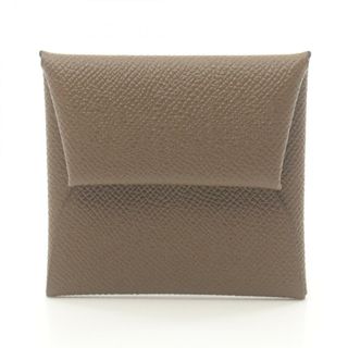 エルメス(HERMES)のエルメス HERMES バスティア ヴェルソ ローズエグランタイン コインケース 財布 ヴォーエプソン ヴォーエプソン ヴェールオリーブ C刻印（2018年製造） レディース ブラウン系 【中古】(コインケース)