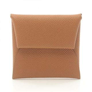 エルメス(HERMES)のエルメス HERMES バスティア ゴールド コインケース 財布 ヴォーエプソン ヴォーエプソン レディース ブラウン系 【中古】(コインケース)