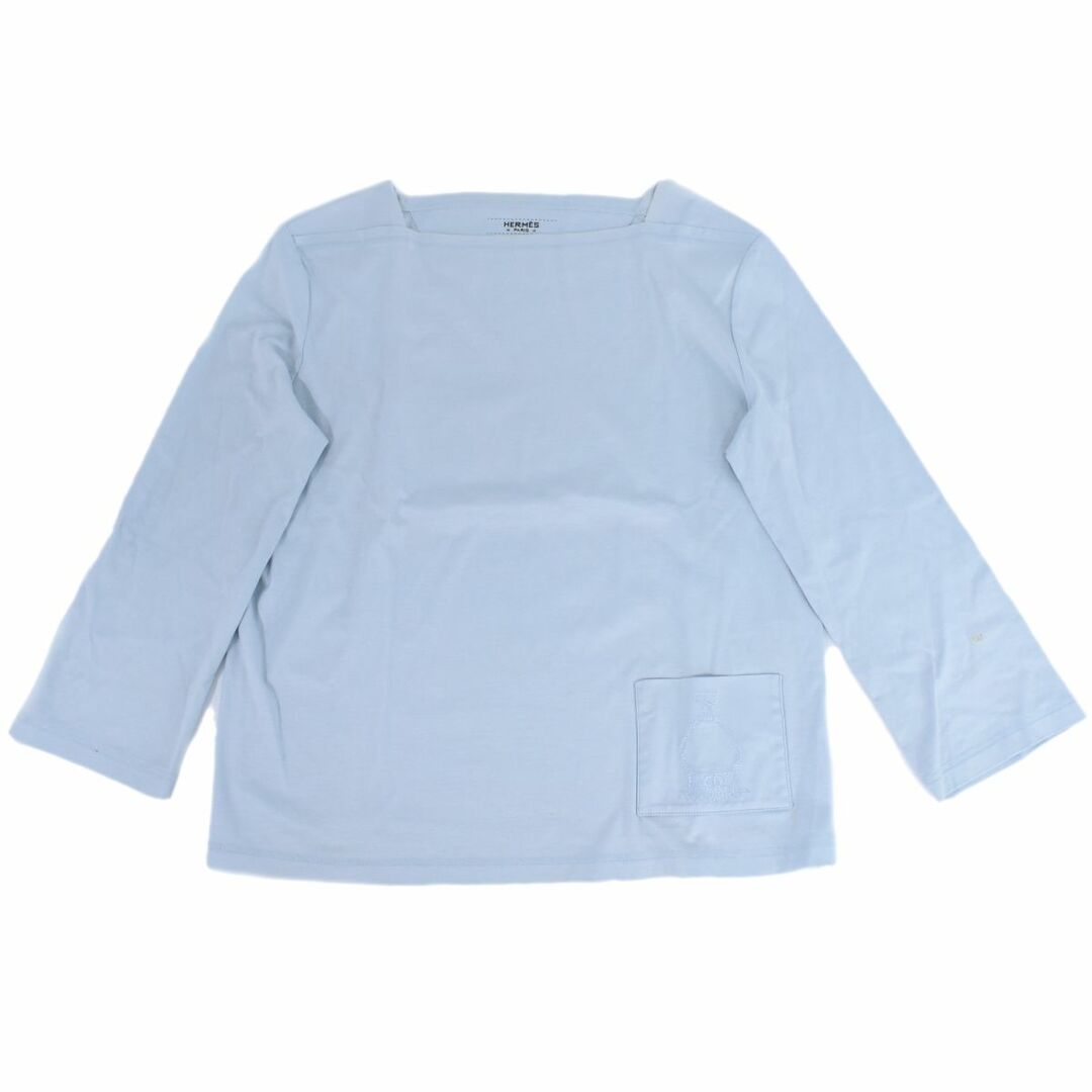 HERMES - 本物 エルメス HERMES コットン ロングTシャツ HERMES - 本物 エルメス HERMES コットン ロングTシャツ