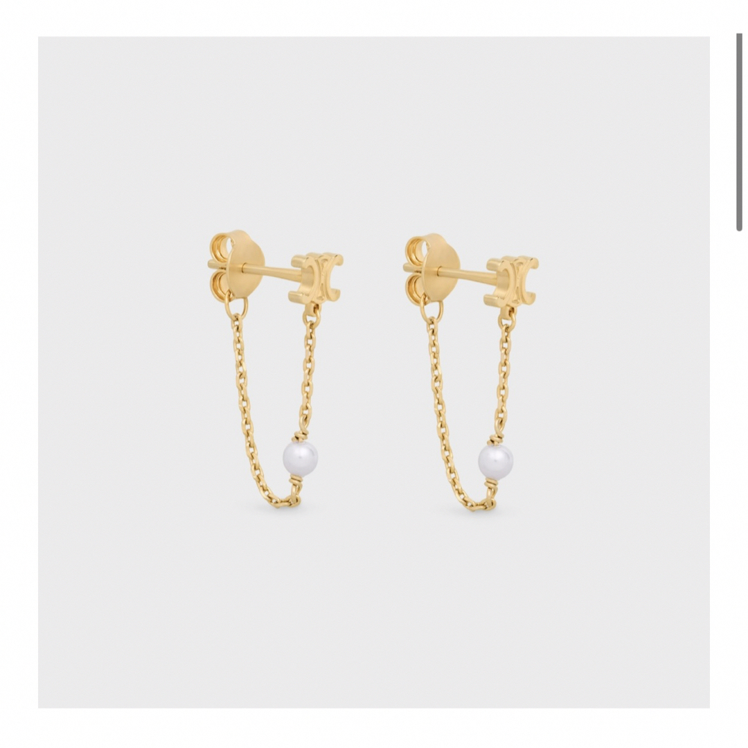 CELINE - CELINEトリオンフ チェーンパール ピアス の通販 by CELINE - CELINEトリオンフ チェーンパール ピアス の通販 by