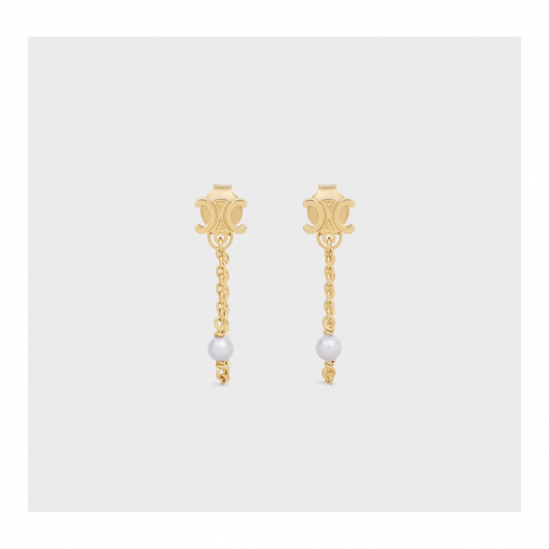 CELINE - CELINEトリオンフ チェーンパール ピアス の通販 by CELINE - CELINEトリオンフ チェーンパール ピアス の通販 by