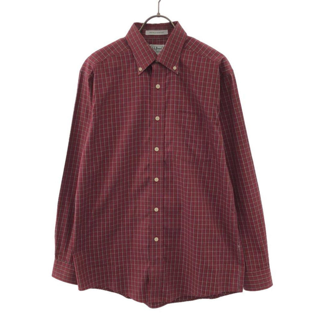 大学 割引 エルエルビーン - L.L.Bean WRINKLE 長袖 チェック柄 RESISTANT 女性用