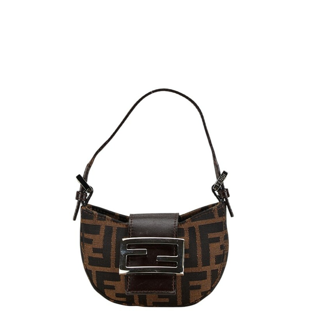 FENDI - フェンディ ズッカ ミニクロワッサン ハンドバッグ FENDI - フェンディ ズッカ ミニクロワッサン ハンドバッグ