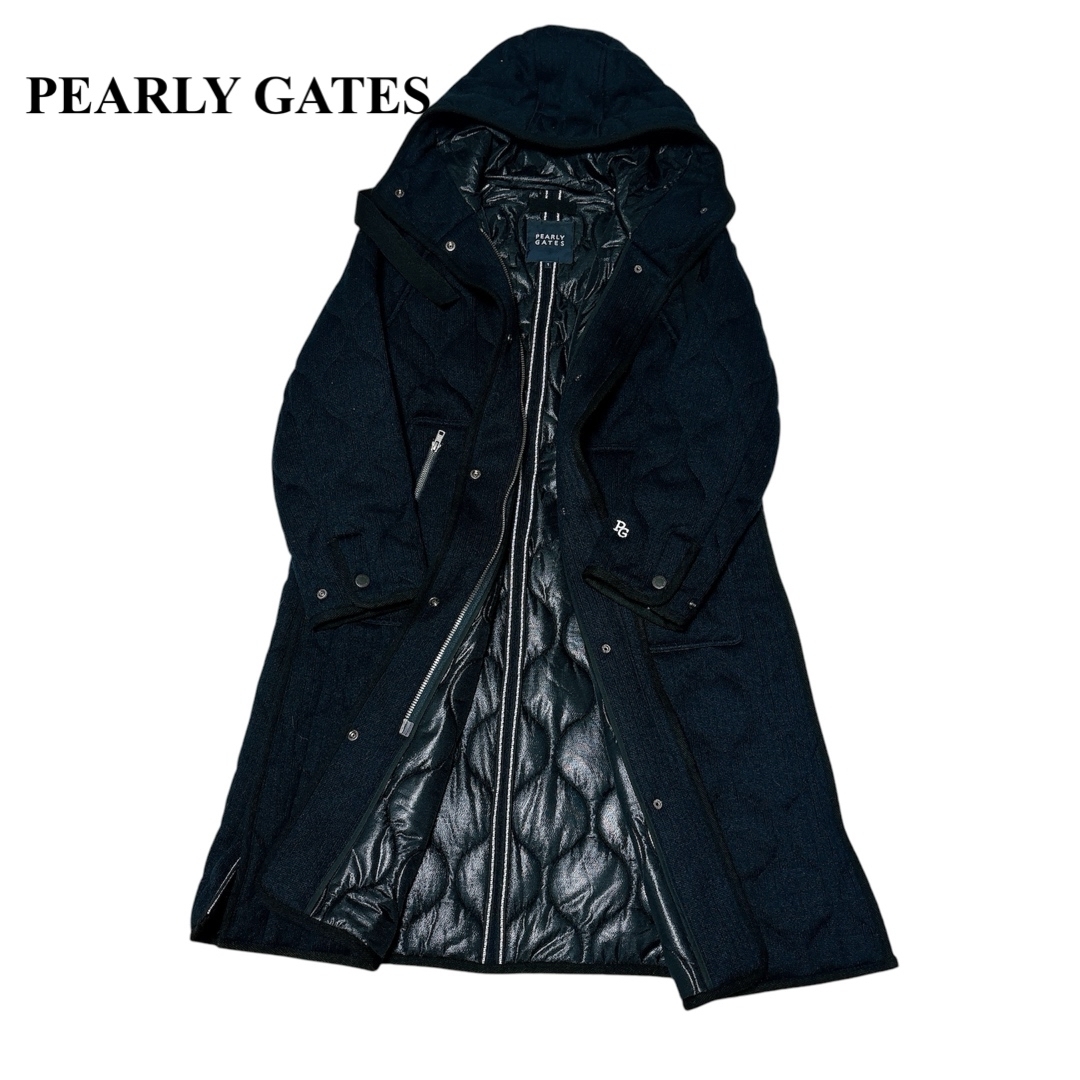 PEARLY GATES ゴルフウェア ロングコート ジャケット サイズ1 ウエア PEARLY GATES ゴルフウェア ロングコート ジャケット サイズ1 ウエア