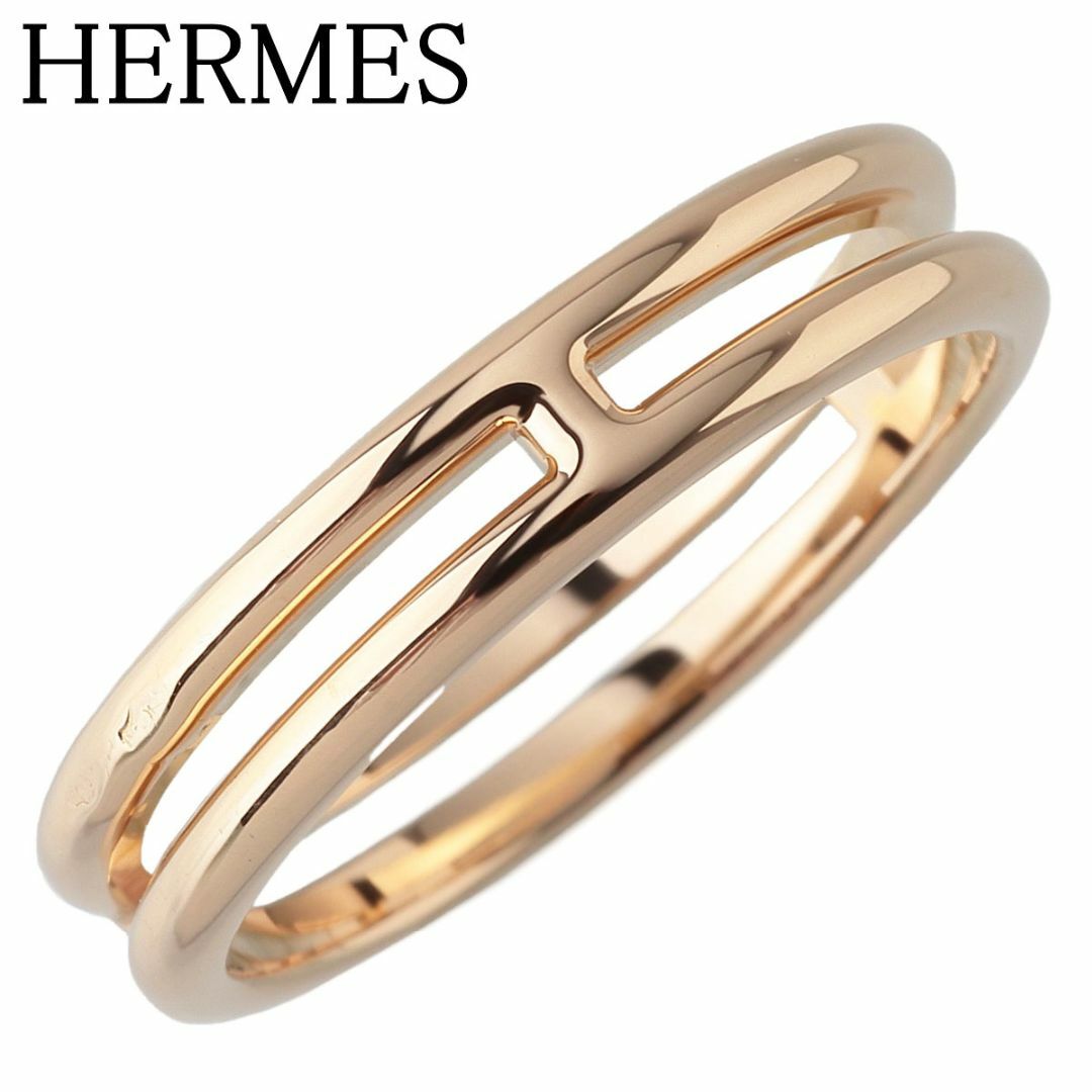 HERMES - エルメス アリアンヌ リング #47 Au750YG 新品仕上げ済 HERMES【19718】
