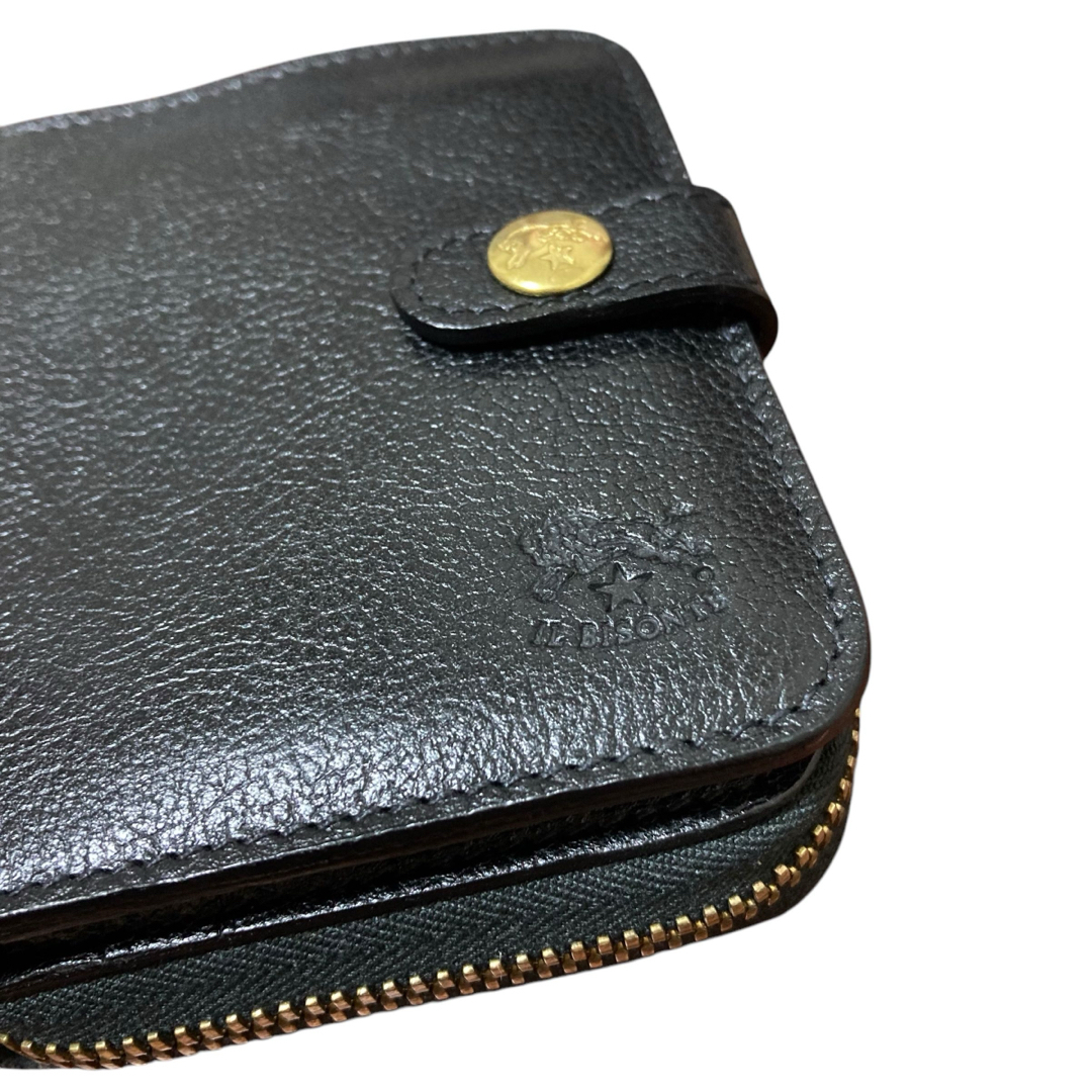 IL BISONTE コンパクトウォレット 財布 黒 未使用 定価40,700円 IL BISONTE コンパクトウォレット 財布 黒 未使用 定価40,700円
