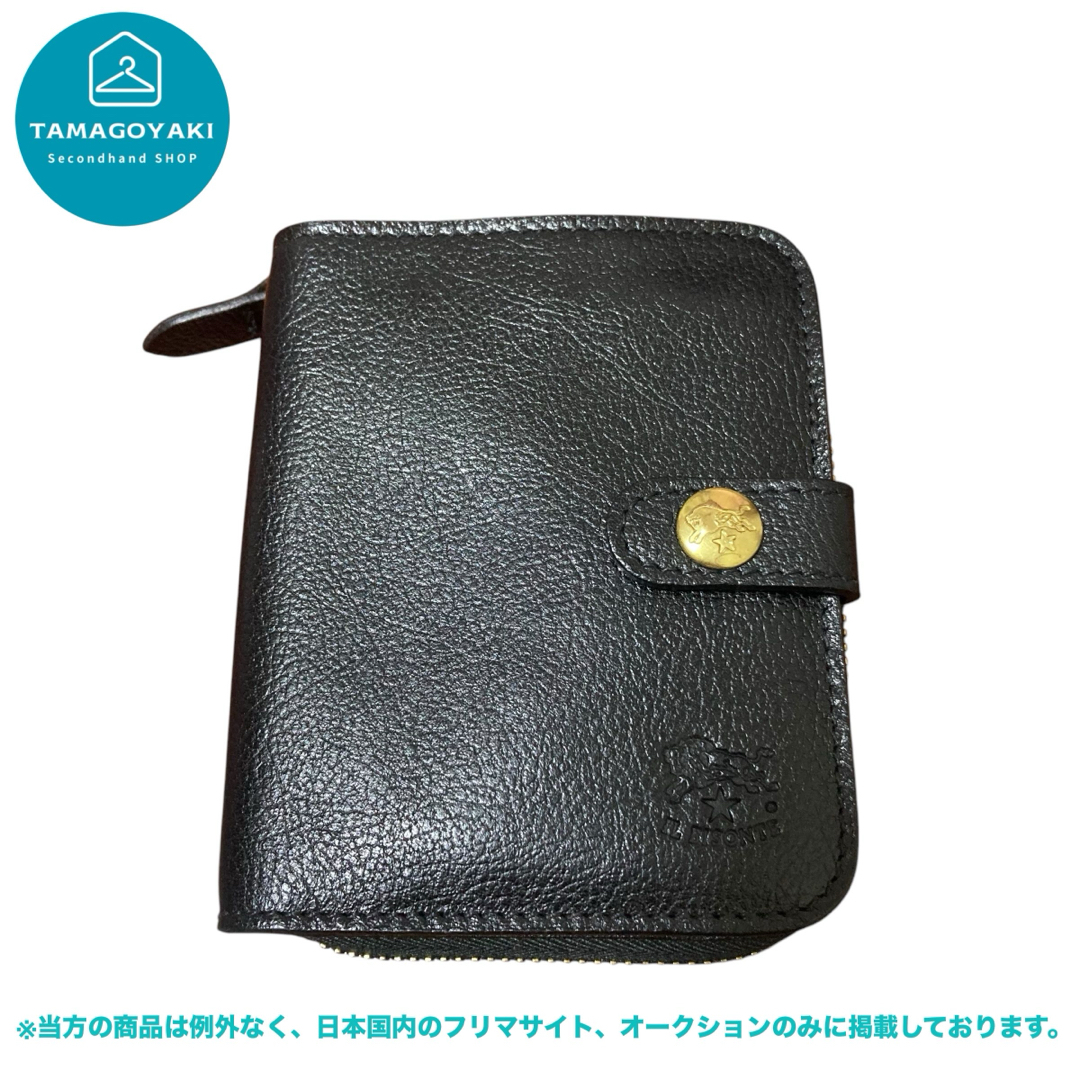 IL BISONTE コンパクトウォレット 財布 黒 未使用 定価40,700円 IL BISONTE コンパクトウォレット 財布 黒 未使用 定価40,700円