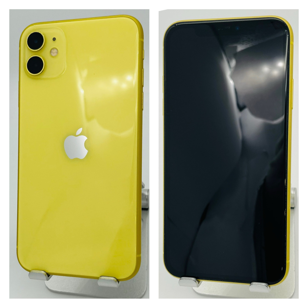 B 100% iPhone 11 128 GB SIMフリー イエロー 本体 B 100% iPhone 11 128 GB SIMフリー イエロー 本体