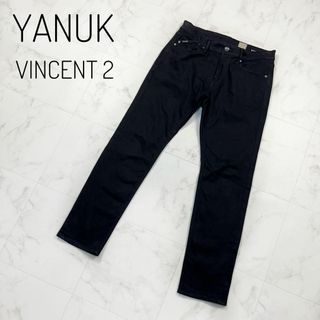 YANUK - YANUK VINCENT2 ブラックデニム 32 スリムテーパード の YANUK - YANUK VINCENT2 ブラックデニム 32 スリムテーパード の