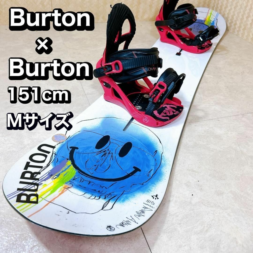 初心者おすすめ 】 Burton バートン スノーボード セット 151cm 初心者おすすめ 】 Burton バートン スノーボード セット 151cm