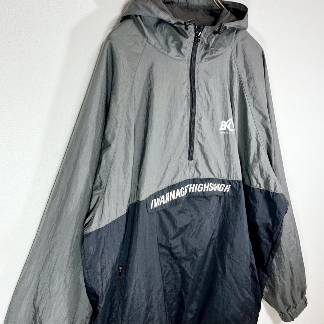 バックチャンネル アノラックパーカー ブラック/グレー size XXL バックチャンネル アノラックパーカー ブラック/グレー size XXL