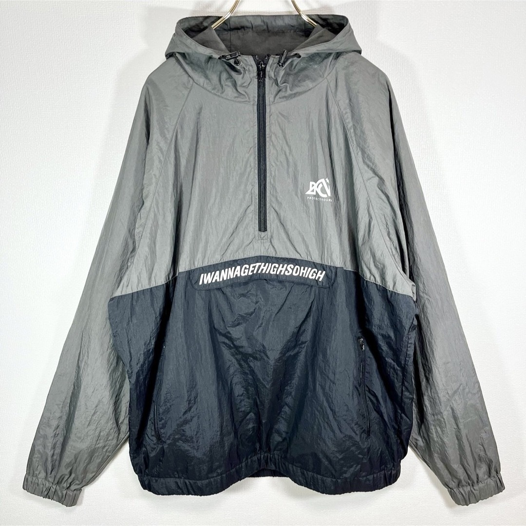 バックチャンネル アノラックパーカー ブラック/グレー size XXL バックチャンネル アノラックパーカー ブラック/グレー size XXL