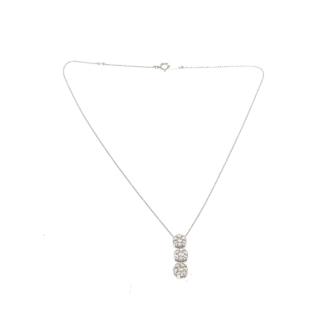 ジュエリー jewelry K18WG  D1.0ct 3.3g ダイヤ ネックレス 小物 ジュエリー アクセサリー ネックレス K18YG ゴールド