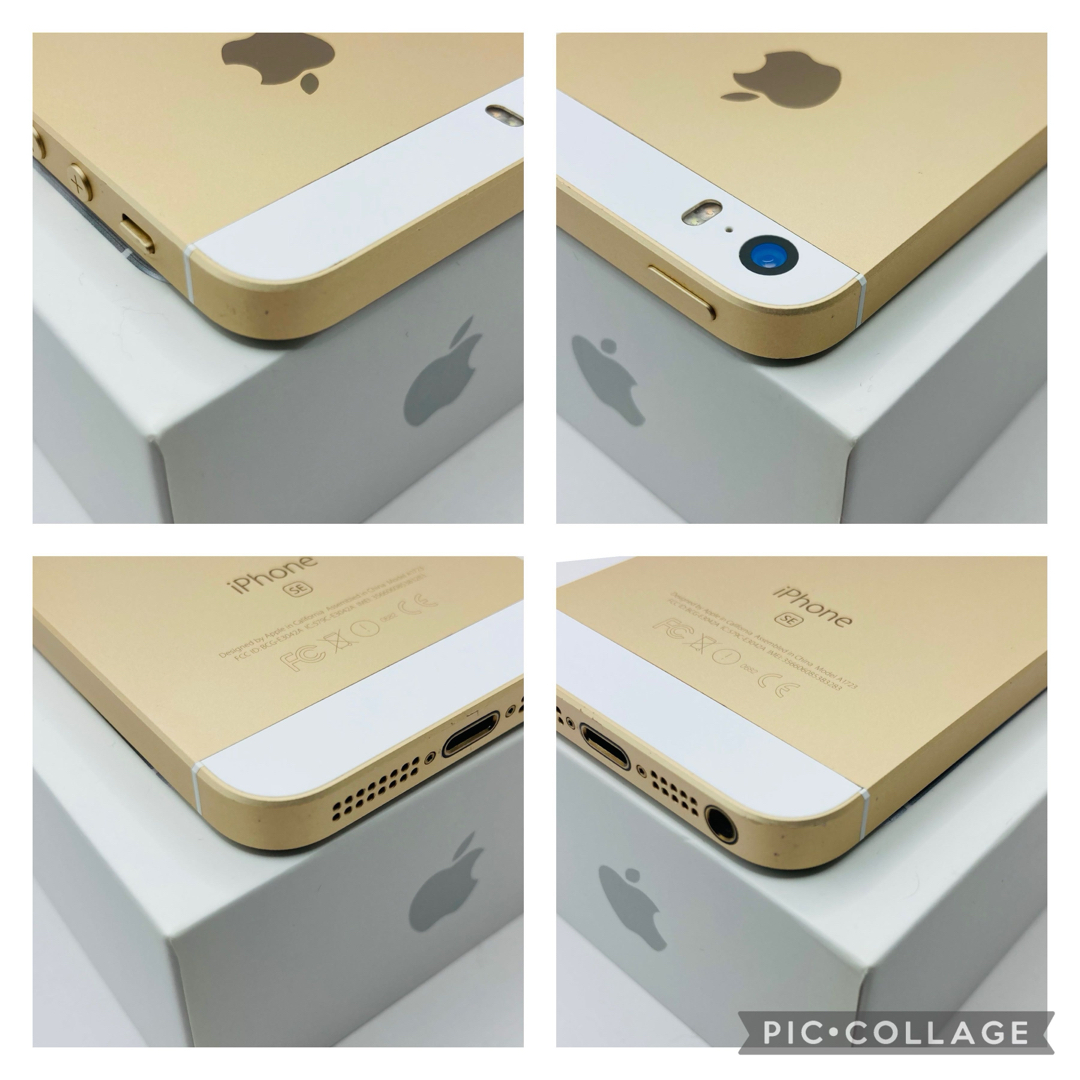 美品》 iPhoneSE ゴールド 128GB SIMフリー 新品電池 美品》 iPhoneSE ゴールド 128GB SIMフリー 新品電池