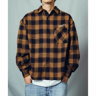 ナインマイクロフォンズ(NineMicrophones)の【BROWN】CHECK SHIRT-Comrade-(その他)
