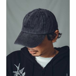 ナインマイクロフォンズ(NineMicrophones)の【BLACK】DENIM LOW CAP-PROMOTION-(キャップ)