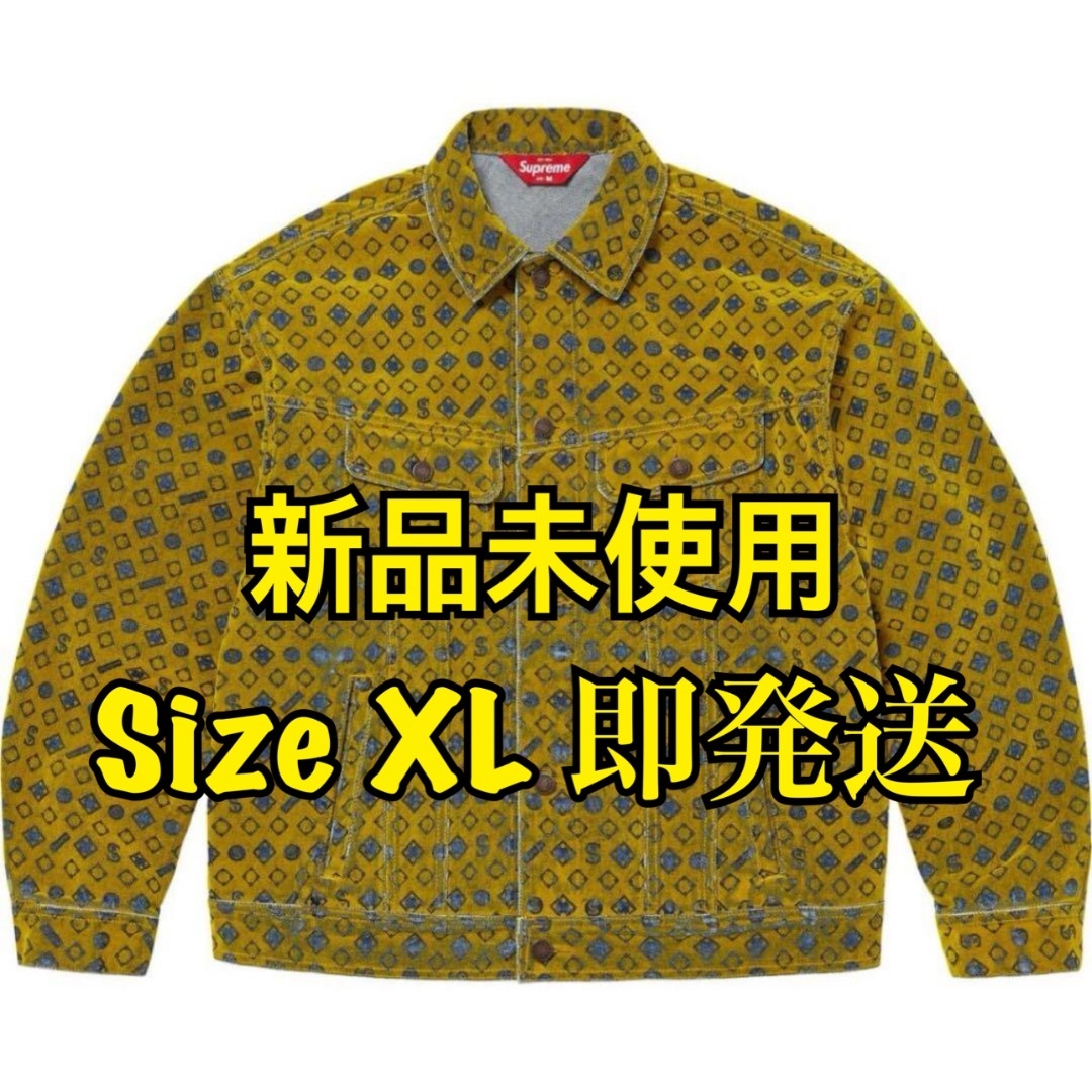 Gジャン+デニムジャケット Supreme - Supreme Flocked Denim Trucker Jacket