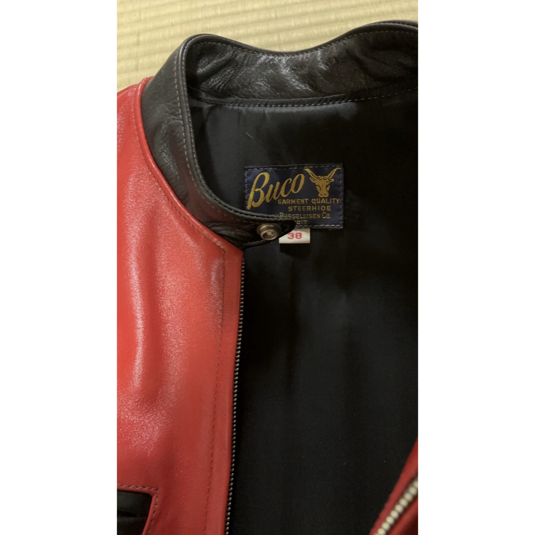 Buco レザー ジャケット サイズ38 赤 レザージャケット Buco レザー ジャケット サイズ38 赤 レザージャケット