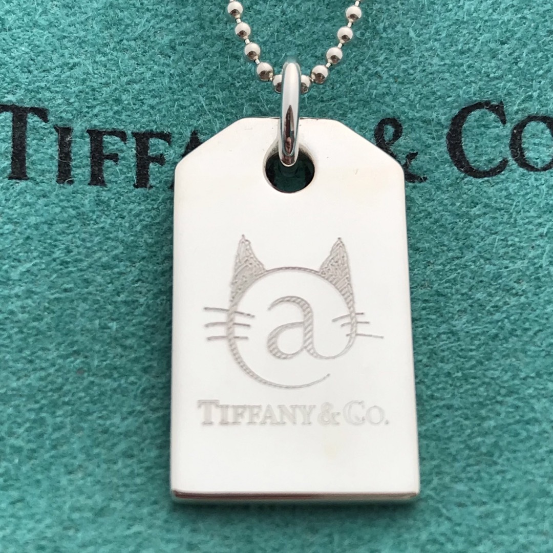 Tiffany & Co. - Tiffany キャットチャームボールチェーン Tiffany & Co. - Tiffany キャットチャームボールチェーン