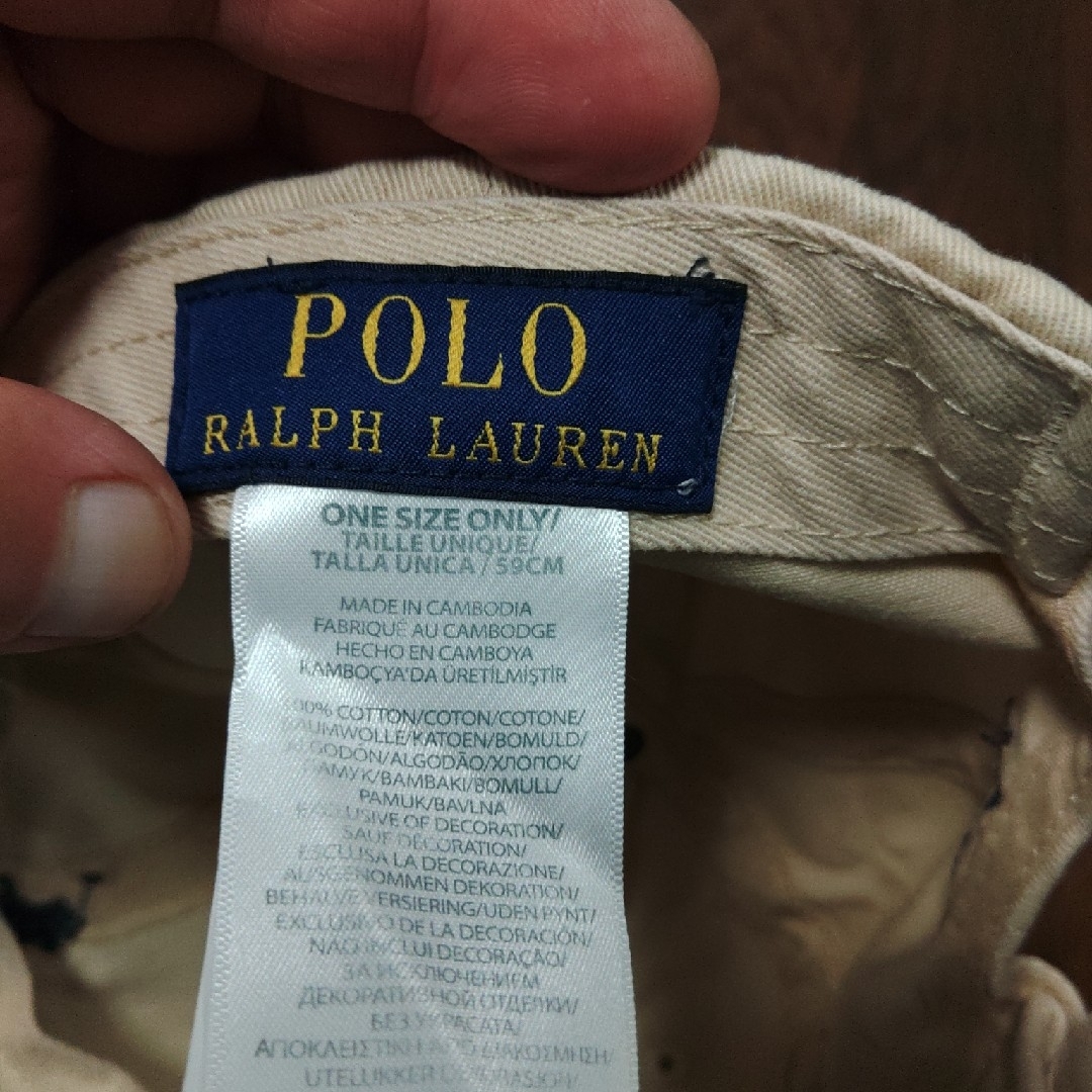 POLO RALPH LAUREN - POLO RALPH LAUREN キャップ ベージュ の POLO RALPH LAUREN - POLO RALPH LAUREN キャップ ベージュ の