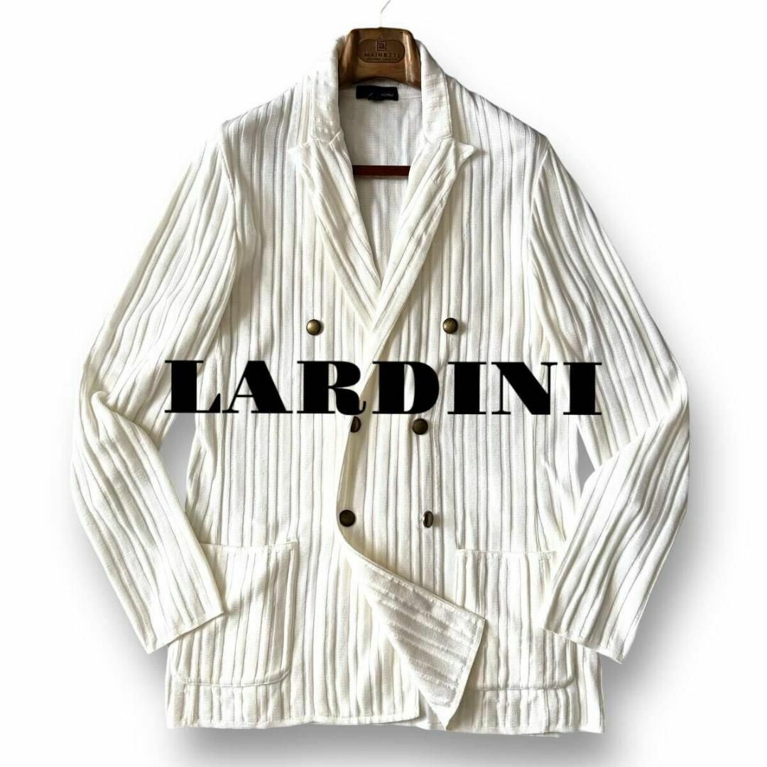 美品 L『ラルディーニ』ダブルブレスト コットン ニット 美品 L『ラルディーニ』ダブルブレスト コットン ニット
