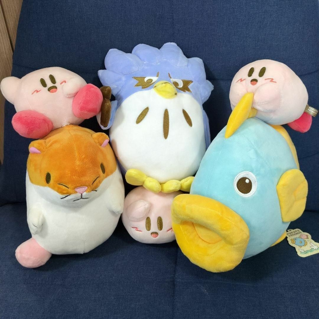 タグ付き 星のカービィ3 プププフレンズ ぬいぐるみセットの通販 タグ付き 星のカービィ3 プププフレンズ ぬいぐるみセットの通販