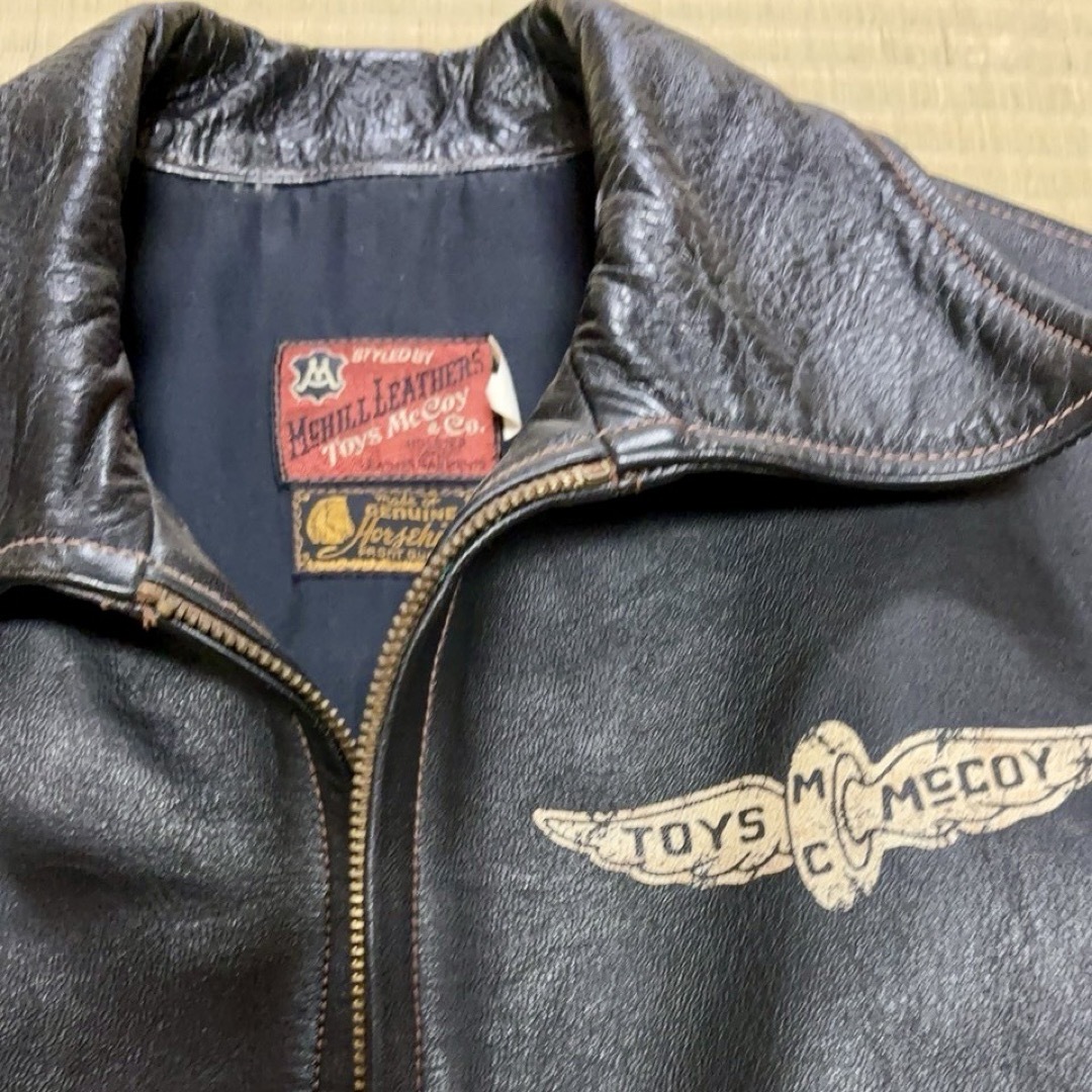 TOYS McCOY - TOYS McCOY 馬革レザージャケット Mサイズの通販 TOYS McCOY - TOYS McCOY 馬革レザージャケット Mサイズの通販