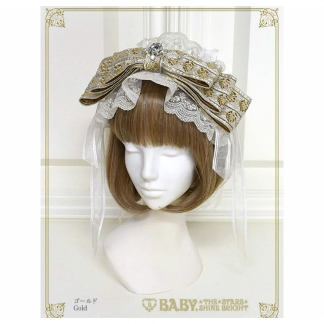 BABY,THE STARS SHINE BRIGHT(ベイビーザスターズシャインブライト)のPrincess Chandelier Waltzリボンカチューシャ レディースのヘアアクセサリー(カチューシャ)の商品写真