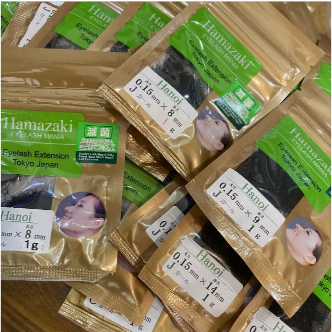 Dolly wink(ドーリーウィンク)の激安 浜崎 1袋100円!3袋〜HAMAZAKI アイラッシュ エクステ バラ コスメ/美容のベースメイク/化粧品(まつげエクステ)の商品写真
