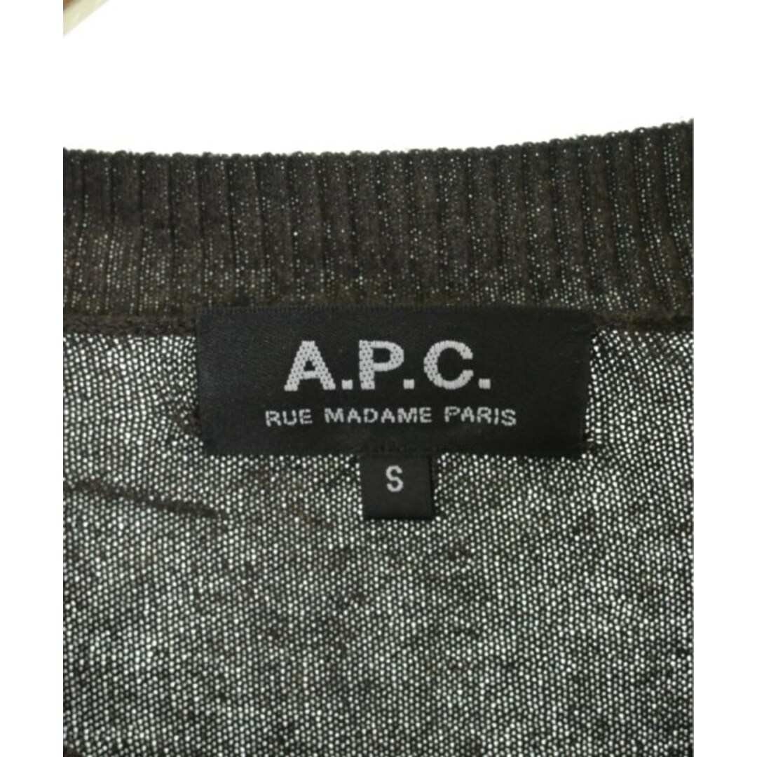 A.P.C. アーペーセー ニット・セーター S 茶 【古着】